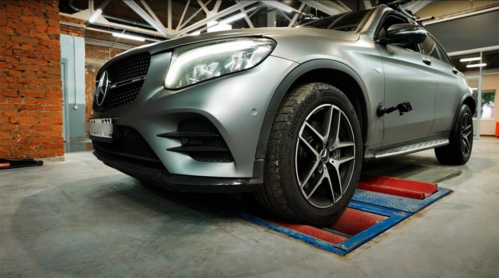 Диагностика подвески Мерседес на стенде MAHA Mercedes