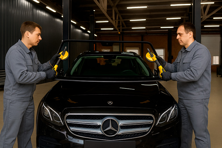 Замена лобового стекла мерседес GLS