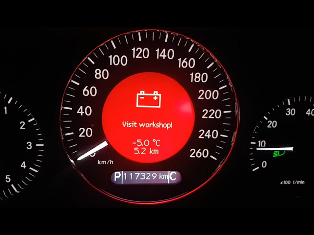 Неисправность АКБ Мерседес