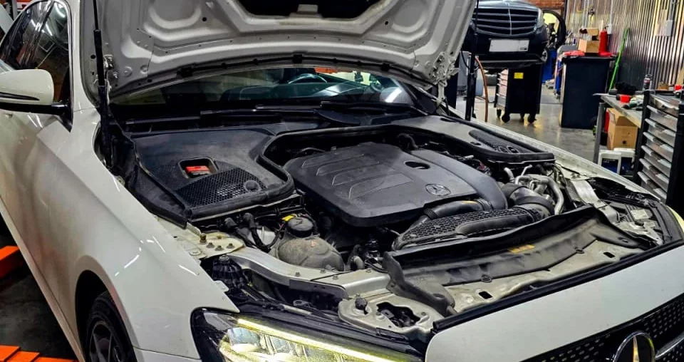 Mercedes-Benz E-Class W213: ТО и замена масла в АКПП на пробеге 31 856 км