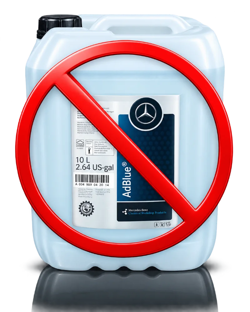 Отключение AdBlue Мерседес
